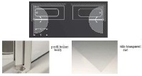 Roltechnik SCREEN MINI 650 vanová zástěna výplň transparent rám brillant 217-7000000-00-09